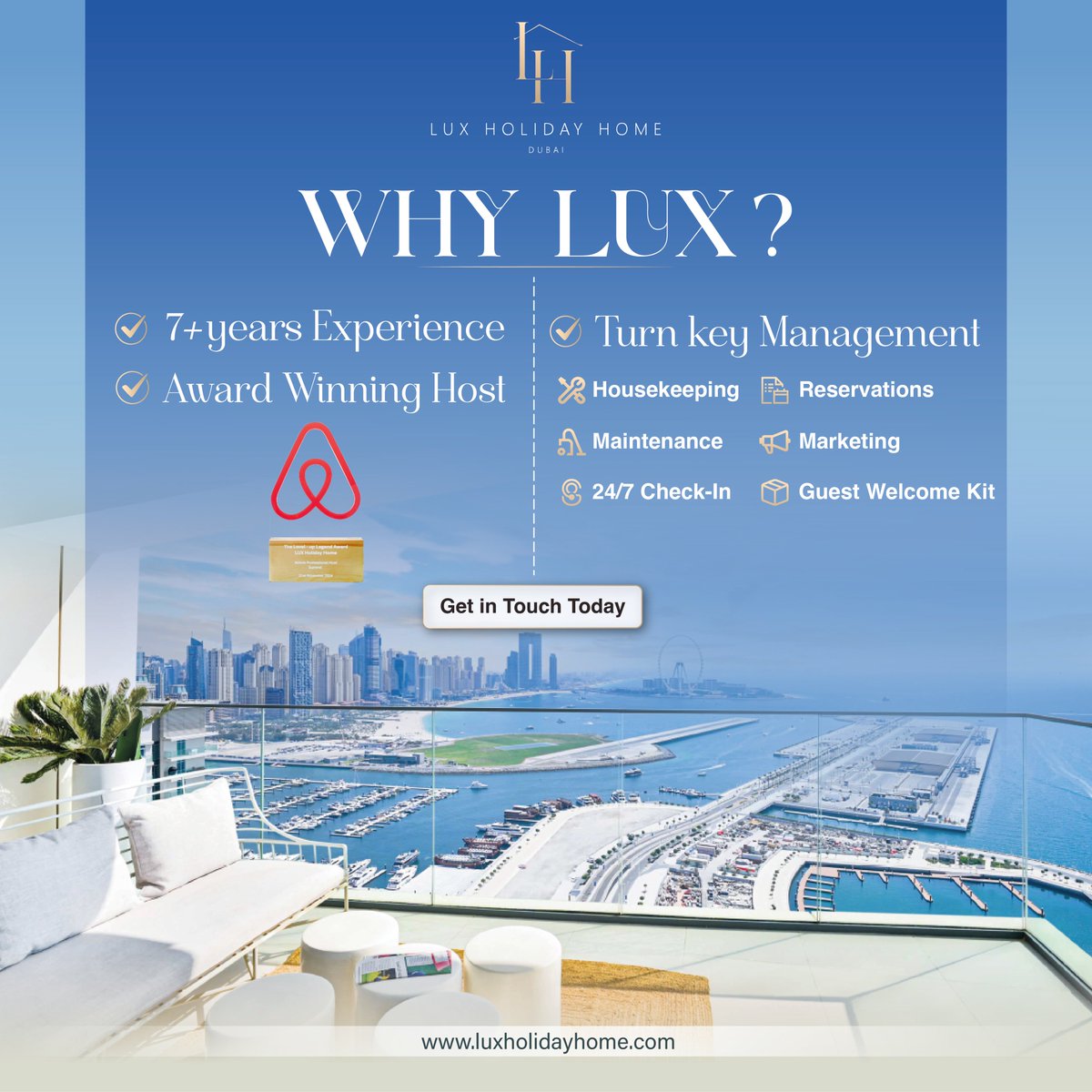 Lux_HolidayHome's tweet photo. Boost Your Earnings with Lux Holiday Home at Emaar Beachfront
Own a property at Emaar Beachfront? Turn it into a high-earning short-term rental with Lux Holiday Home.

📞 Call +971 4575 5982 or visit https://t.co/KTFOG9jBv2 to book your dream beachside getaway today. https://t.co/MJrFXqSHVx