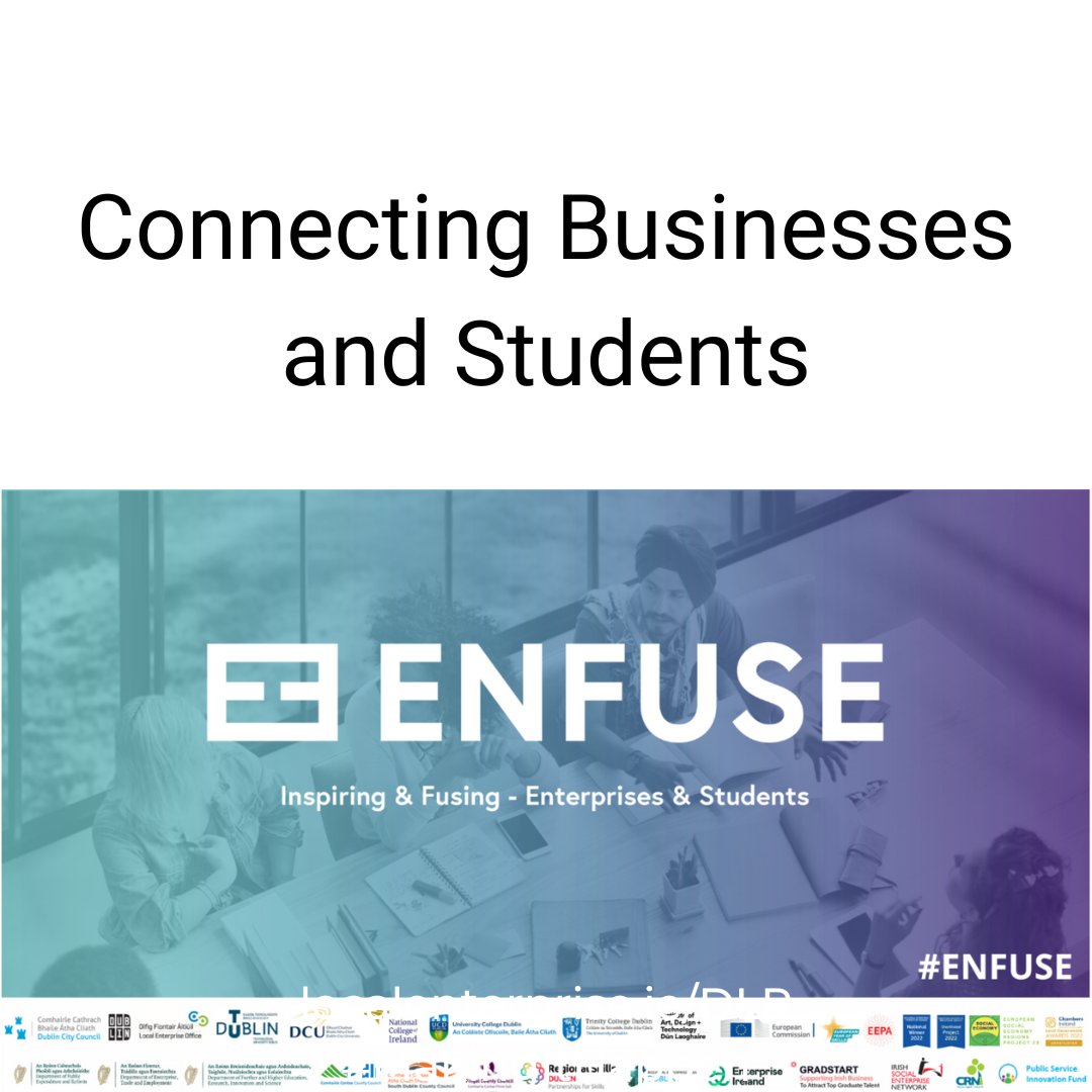 ENFUSE programme is open for entries. 

This is a great way of connecting your hashtag#business with expertise from hashtag#students working together to create plans (and more) for your business. 

Learn more and apply - bit.ly/4f8R2tV