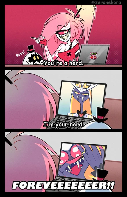 🐍🍒 
FOREVEEEEEEEEEEER!!
#HazbinHotel #Cherrisnake 