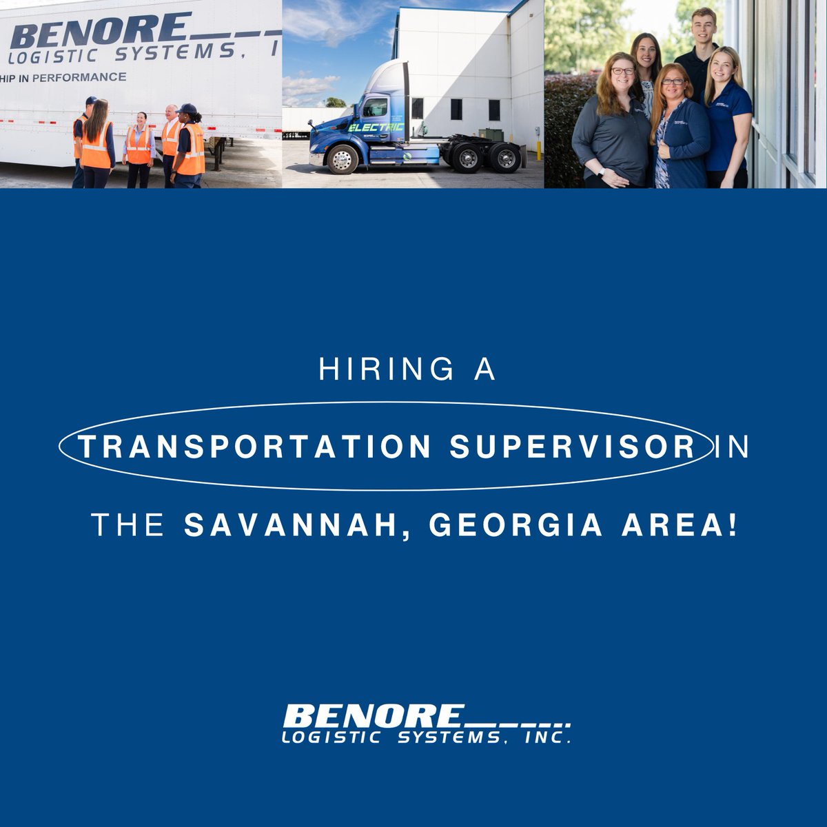 🚨 Now Hiring: Transportation Supervisor 🚨
📍 Register, GA (Savannah area)
Join Benore Logistic Systems, Inc. to lead daily operations, ensure efficiency, and uphold safety standards.
Ready to make an impact with a family-owned company?
Apply here: jobs.benorelogistics.com/jobs/Careers/7…