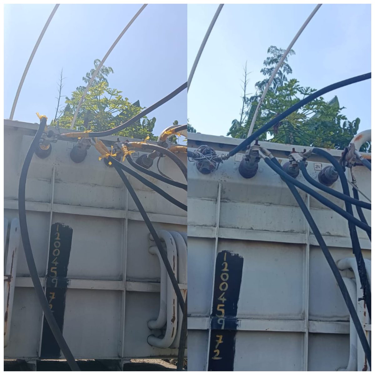 TG_NPDCL's tweet image. #TGNPDCL :: #Hanmakonda 

⛑️⛑️.. Today maintenance of distribution transformers(DTRs) is carried out in Waddepally area of Hanmakonda.

⛑️⛑️.. #Periodical #maintenance of DTRs, is not only to #provide #reliable #power #supply to #consumers, It also improves overall performance of