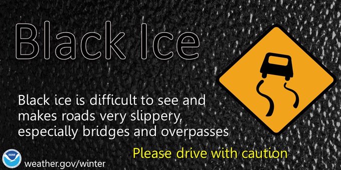Many of the pretreated roads are wet with scattered slick spots this morning.  Secondary roads, and neighborhood streets are slick.  Watch for black ice.