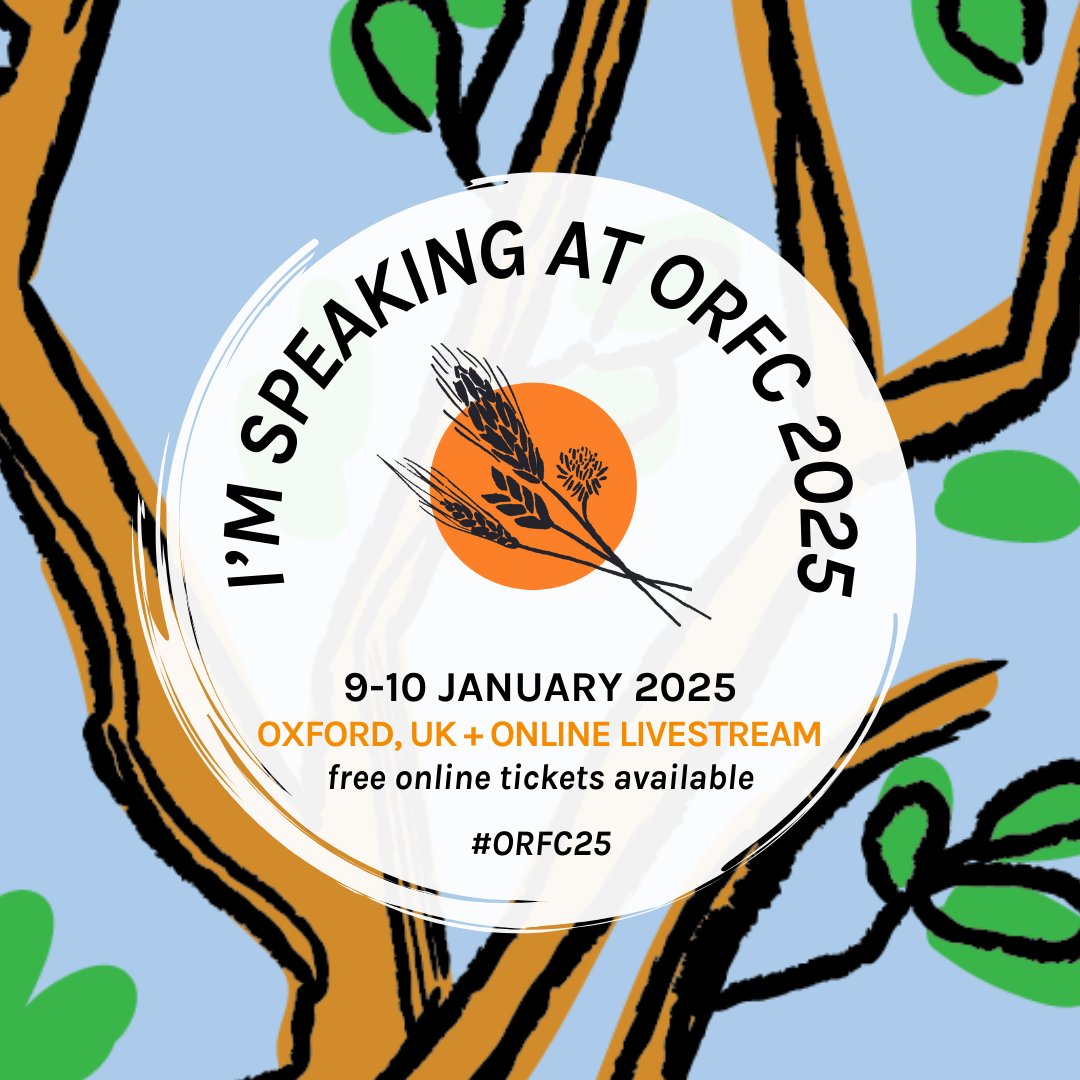 If you want to build bridges in food &amp; farming &amp; you're willing to step away from your tribe &amp; walk in others' shoes, then join our panel session <a href="/ORFC/">ORFC</a> #ORFC25
Bridging the Rural-Urban Divide &amp; Building Common Ground. 11am. Jan 9th. Jesus College, Ship St.
<a href="/JustFarmersUK/">Just Farmers</a>