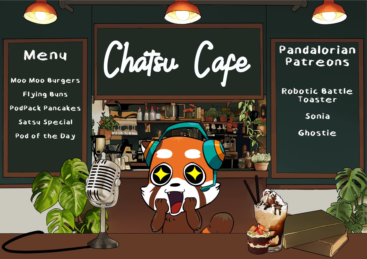Second huge announcement of the day: I am so happy to announce that we will be making a return to streaming in 2025 with our new series Chatsu Cafe, a roundtable discussion debuting hopefully at the end of the month. See you there!💙🧡

Shout-out to <a href="/nightshadesnk/">shadowhyvern</a> for the art!