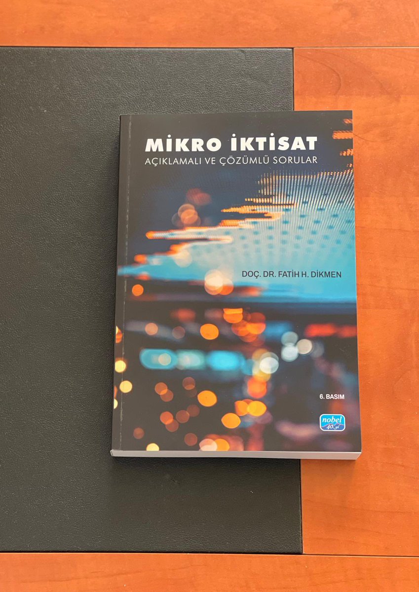 Dekan yardımcımız ve bölümümüz öğretim üyesi Doç. Dr. Fatih Hakan Dikmen hocamızın kitabının yeni baskısı çıkmış, tebrik ederim. Okuyucusu bol olsun 💐