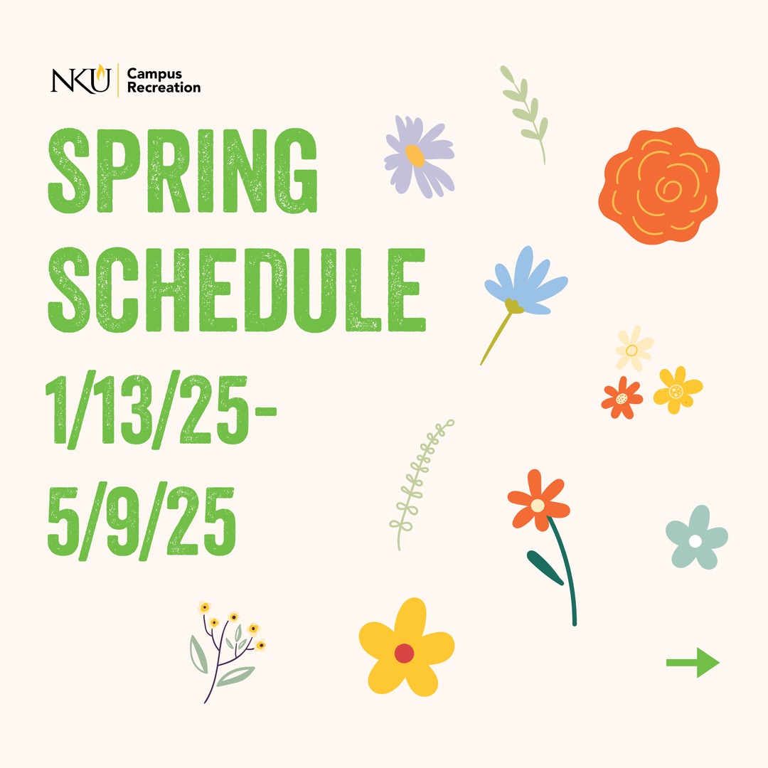 nku_camprec's tweet image. 🌷 CRC Spring Hours! 🌷

We’ve updated our hours for the spring! Please visit our website for all of the details! 📆⭐

#NKUCampusRec #SpringHours #fitness