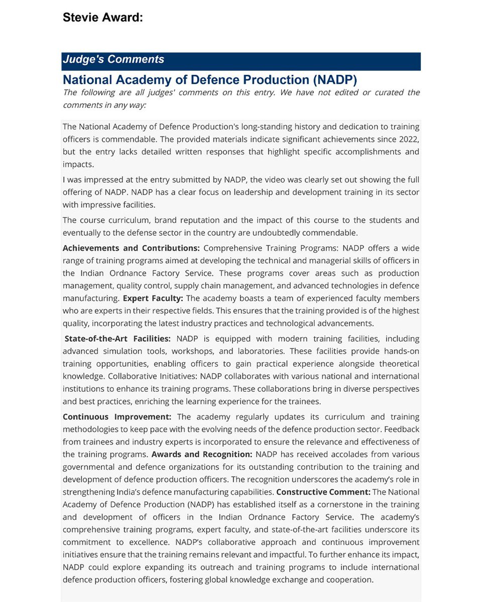 National Academy of Defence Production tweet media