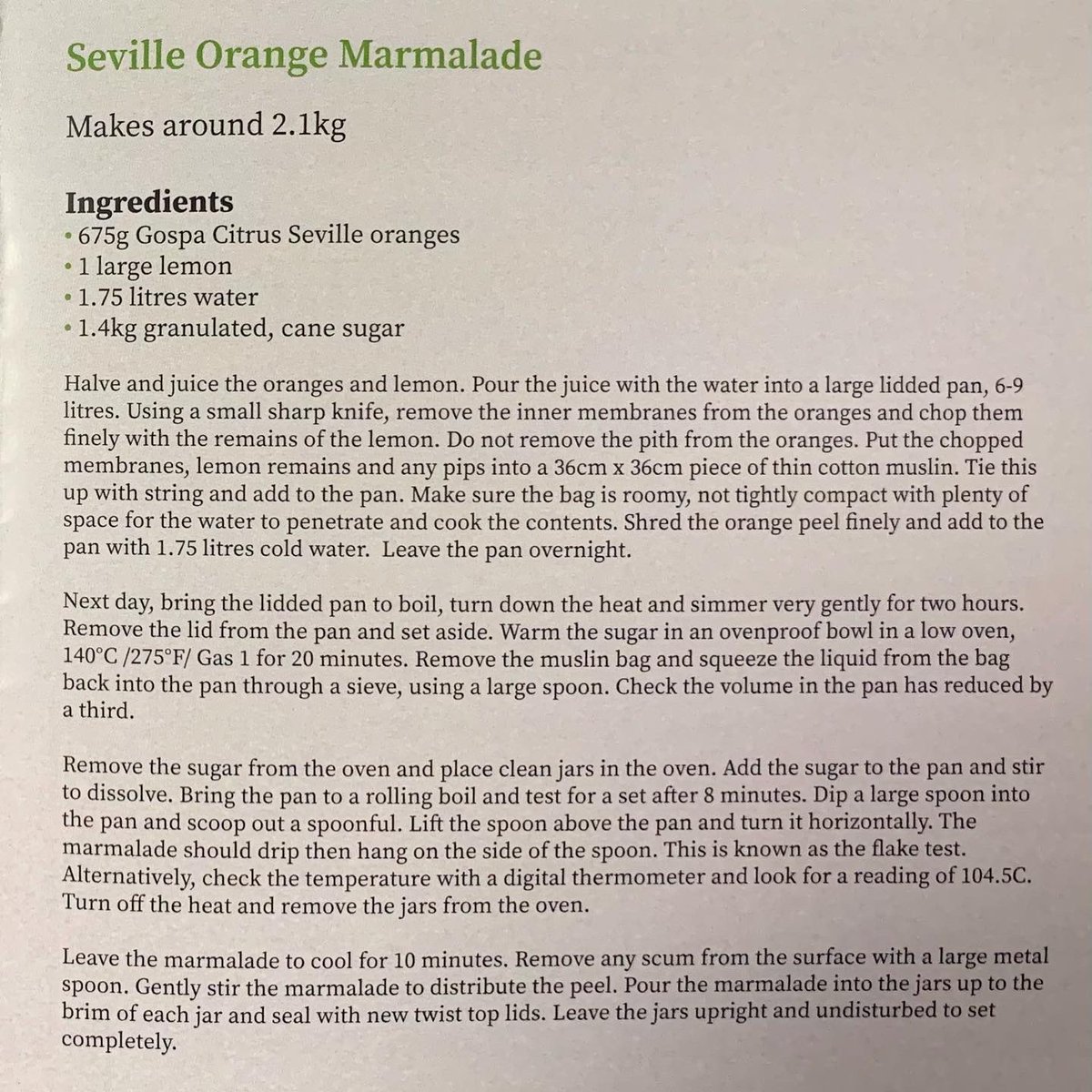 Gospa Seville Orange Marmalade, by Vivien Lloyd