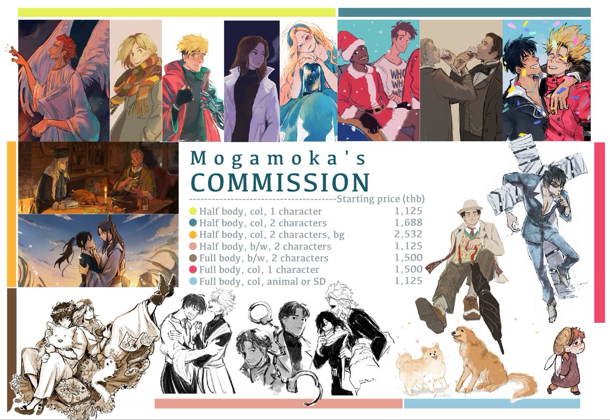 Mogamoka2's tweet image. 📌เปิดรับคอมมิชอยู่นะคะ🦝 รับทั้งงานpersonal/commercial use ถ้าสนใจสามารถดูรายละเอียดได้ตามลิงค์หรือสอบถามทางdmนะคะ :)
Commission's opened! Please check out the link for more details. Thank you! :)
docs.google.com/forms/d/e/1FAI…