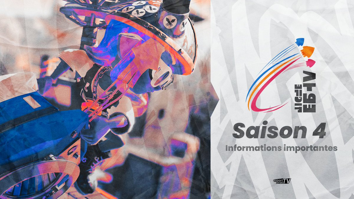eSportBrosTV's tweet image. 📢 La Saison 4 de la #LigueEBTV arrive !
Nous avons quelques informations à vous partager. 

🗓️ Planning de la saison
🔧 Changements pour les divisions les plus hautes : 
- Stabilité des équipes
- Compétitivité sur un nombre limité de stages, choisis par les équipes. 

🪧 Par ici…