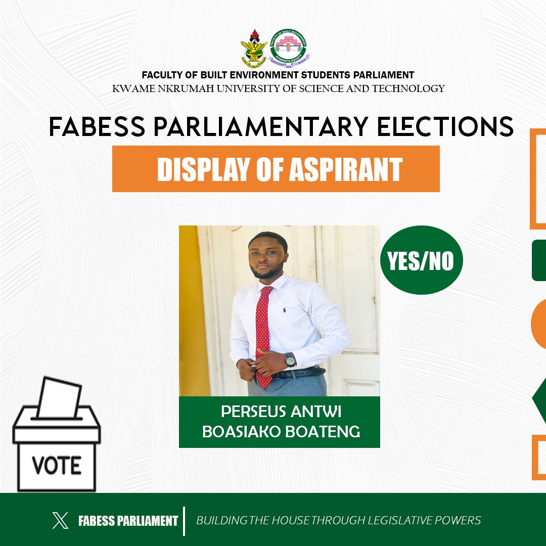 FAbessp_'s tweet photo. 📍We wish to announce to the entire students body that elections into the 8th House of FABESS has begun🗳️

#FABESSPARLIAMENTARYELECTIONS25 https://t.co/6w4a1t4T0x