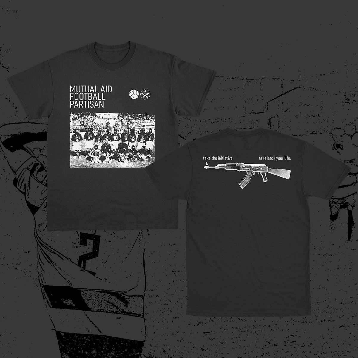 PRE ORDER SESSION
3-13 JANUARI 2025

1. URBANSIDE FC (BLACK/WHITE)
2. MUTUAL AID PARTISAN FOOTBALL

IDR 150.000 (exclude shipping)
Free Sticker Pack
DP MINIMAL 100.000

Cotton 24s
Plastisol printed on front and back
#UrbansideFC #Urbanoise12 #Roadto2thUrbanside