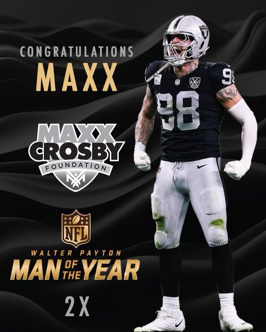 VOTE FOR MAXX TODAY!

1 Repost = 2 Votes

#WPMOYChallenge + <a href="/CrosbyMaxx/">Maxx Crosby</a>