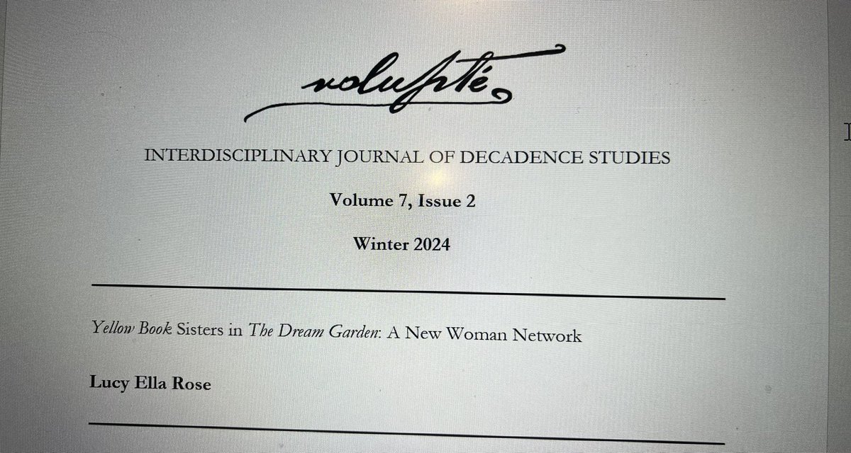 Dr Lucy Ella Rose (@lucyella13) on Twitter photo Coming soon… <a href="/VolupteJournal/">Volupté</a> <a href="/SurreySLL/">Surrey Lit & Langs</a> <a href="/DecadentStudies/">British Association of Decadence Studies</a> #theyellowbook #newwomen #decadence #NettaSyrett #proofs #guestcoeditor📒✨📒✨ Coming soon… <a href="/VolupteJournal/">Volupté</a> <a href="/SurreySLL/">Surrey Lit & Langs</a> <a href="/DecadentStudies/">British Association of Decadence Studies</a> #theyellowbook #newwomen #decadence #NettaSyrett #proofs #guestcoeditor📒✨📒✨