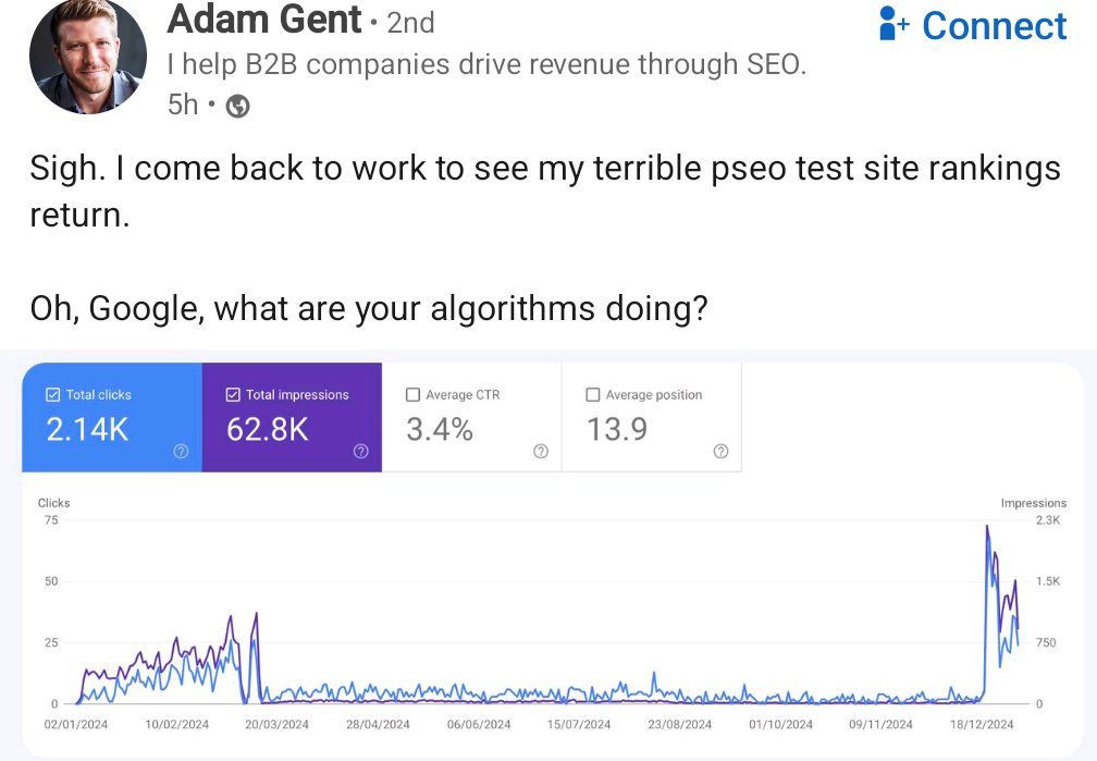I maintain that Google cannot reliably detect synthetic content and use it as a signal in isolation for ranking or re-ranking.

It is only in context of the other signals, that we know well, that the systems make *predictions.*

A page or site's user satisfaction performance in