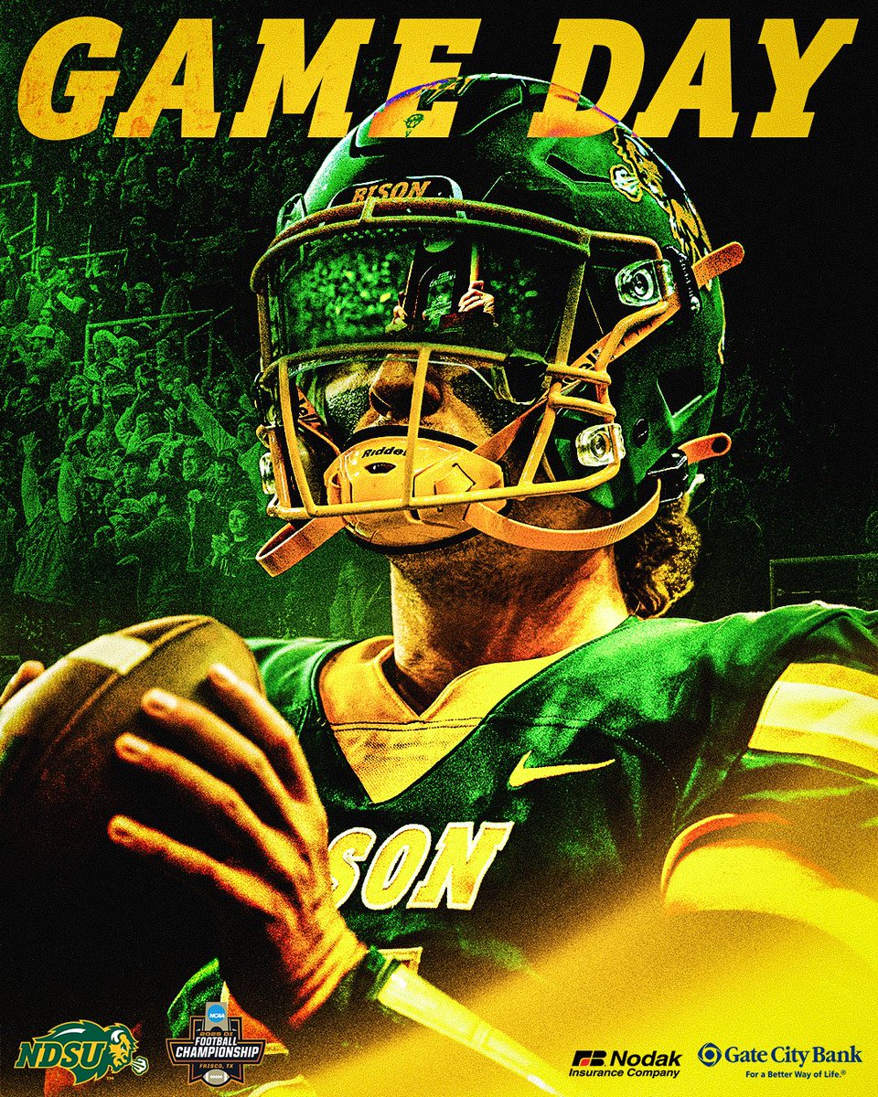 Eyes on the Prize

🆚: Montana State
⏰: 6:00pm
📌: Frisco, TX
🏟️: Toyota Stadium
📺: ESPN/ESPN+: gobison.info/3W440CG
🎙️: GoBison.com/listen
📊: gobison.info/41YWlsM