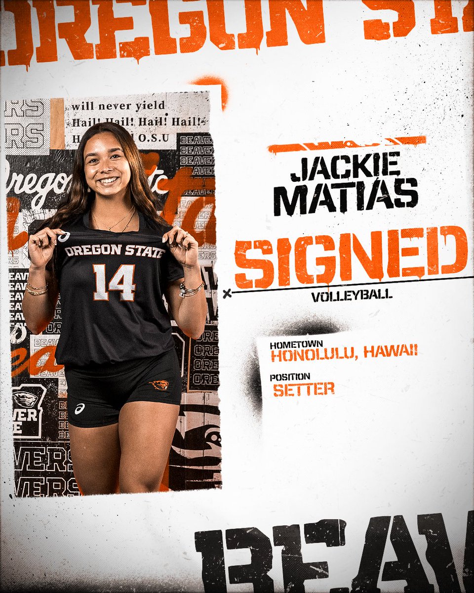 Aloha State 🌴➡️ Beaver State 🦫

Let's welcome our newest Beav, Jackie, ahead of the 2025 season!

linktr.ee/BeaverVBall