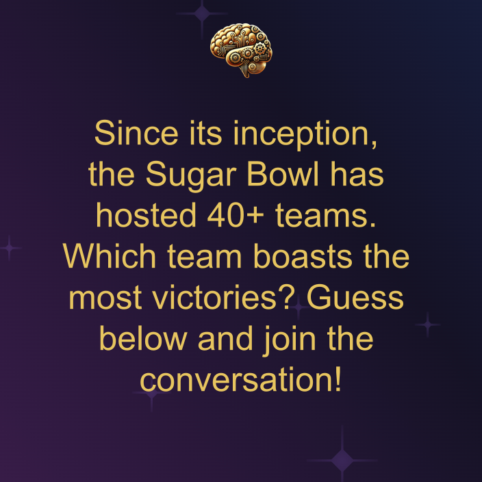 trivia_rush's tweet image. The Sugar Bowl is known for hosting thrilling college football matchups! 🏈 Can you name the team with the most wins in its history? #TriviaRush #SugarBowl