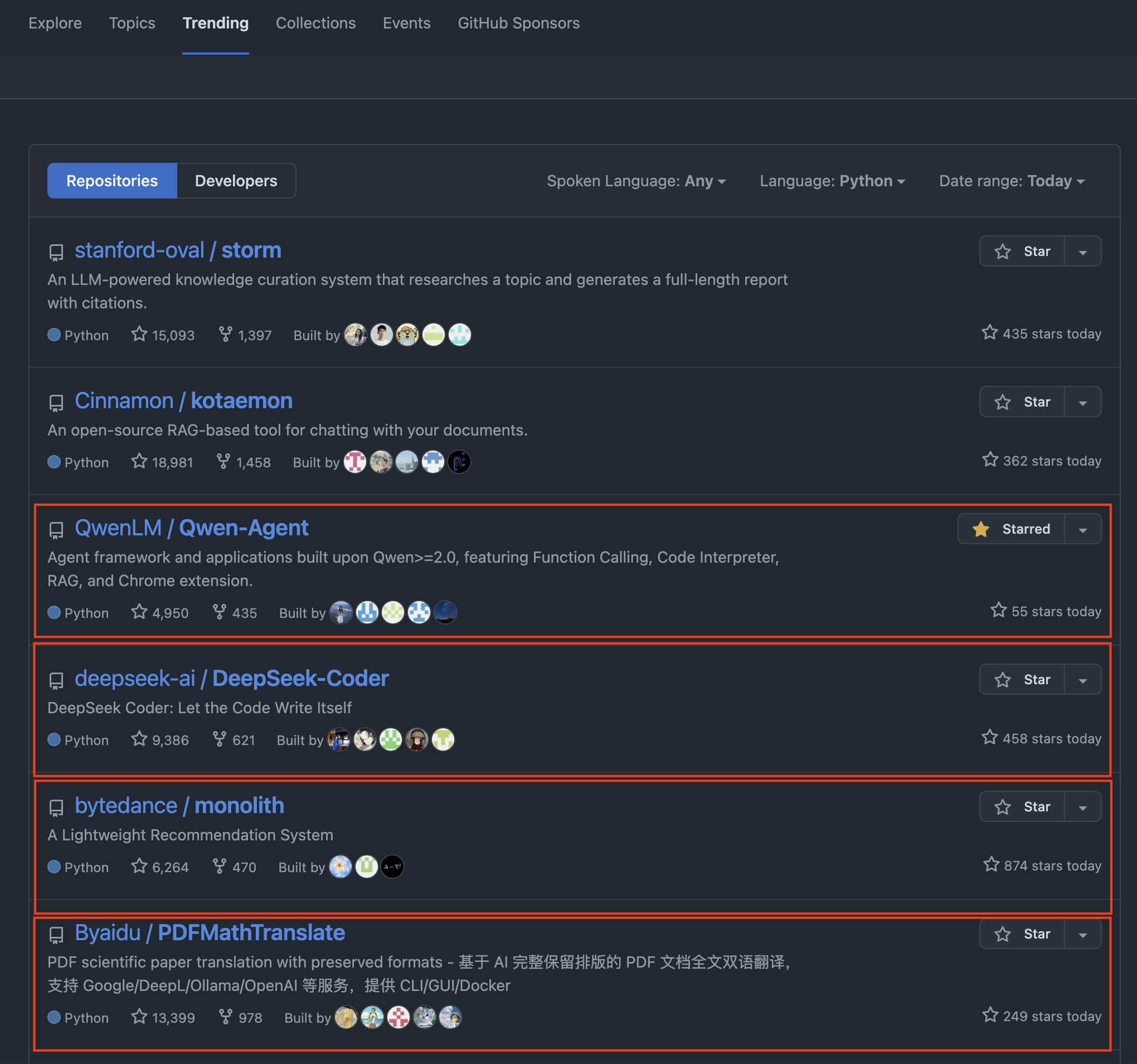 Thomas Wolf on X: &ldquo;4 out of the 6 top trending repos on GitHub are 