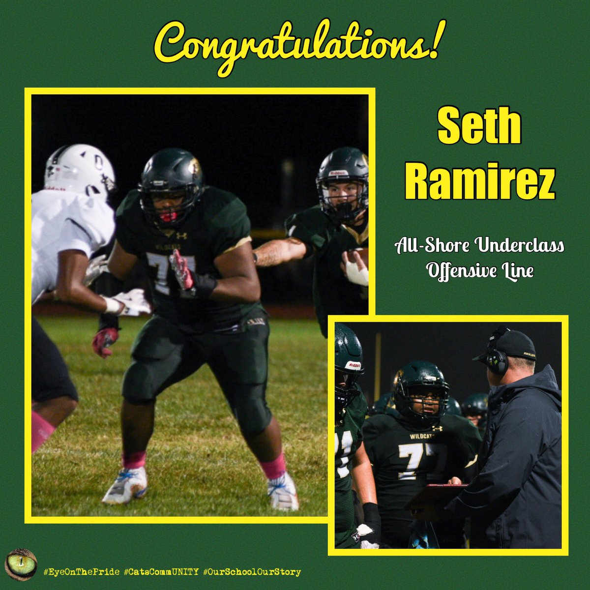 THE CAT EYE (@thecateyeprsd) on Twitter photo Congratulations Seth! 💚💛🏈
#EyeOnThePride #CatsCommUNITY #OurSchoolOurStory
<a href="/PinelandsPride/">Troy Henderson Pinelands High School</a> <a href="/CatAthletics/">Pinelands Athletics</a> <a href="/PinelandsFB/">Pinelands Football</a> Congratulations Seth! 💚💛🏈
#EyeOnThePride #CatsCommUNITY #OurSchoolOurStory
<a href="/PinelandsPride/">Troy Henderson Pinelands High School</a> <a href="/CatAthletics/">Pinelands Athletics</a> <a href="/PinelandsFB/">Pinelands Football</a>