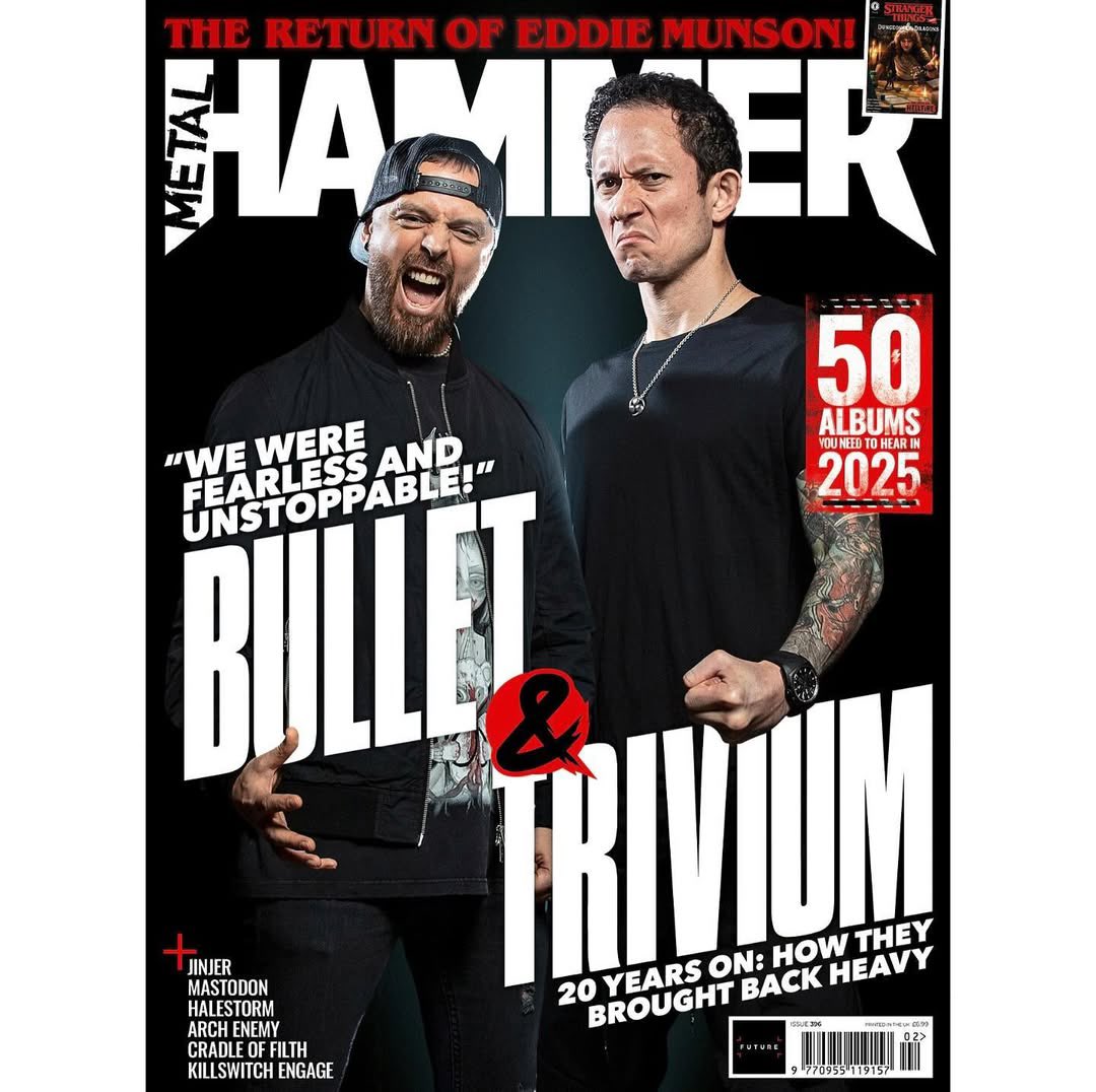 For the first time in history, <a href="/TriviumOfficial/">Trivium</a> and <a href="/bfmvofficial/">BFMV</a> team up to share the cover of <a href="/MetalHammer/">Metal Hammer</a> as we prepare for The Poisoned Ascendency Tour! Check out the new issue: 
linktr.ee/MetalHammer