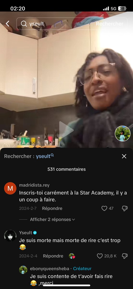 Hier j’me baladais sur le TikTok d’ebony et soudain … #StarAcademy #StarAcademyLeLive