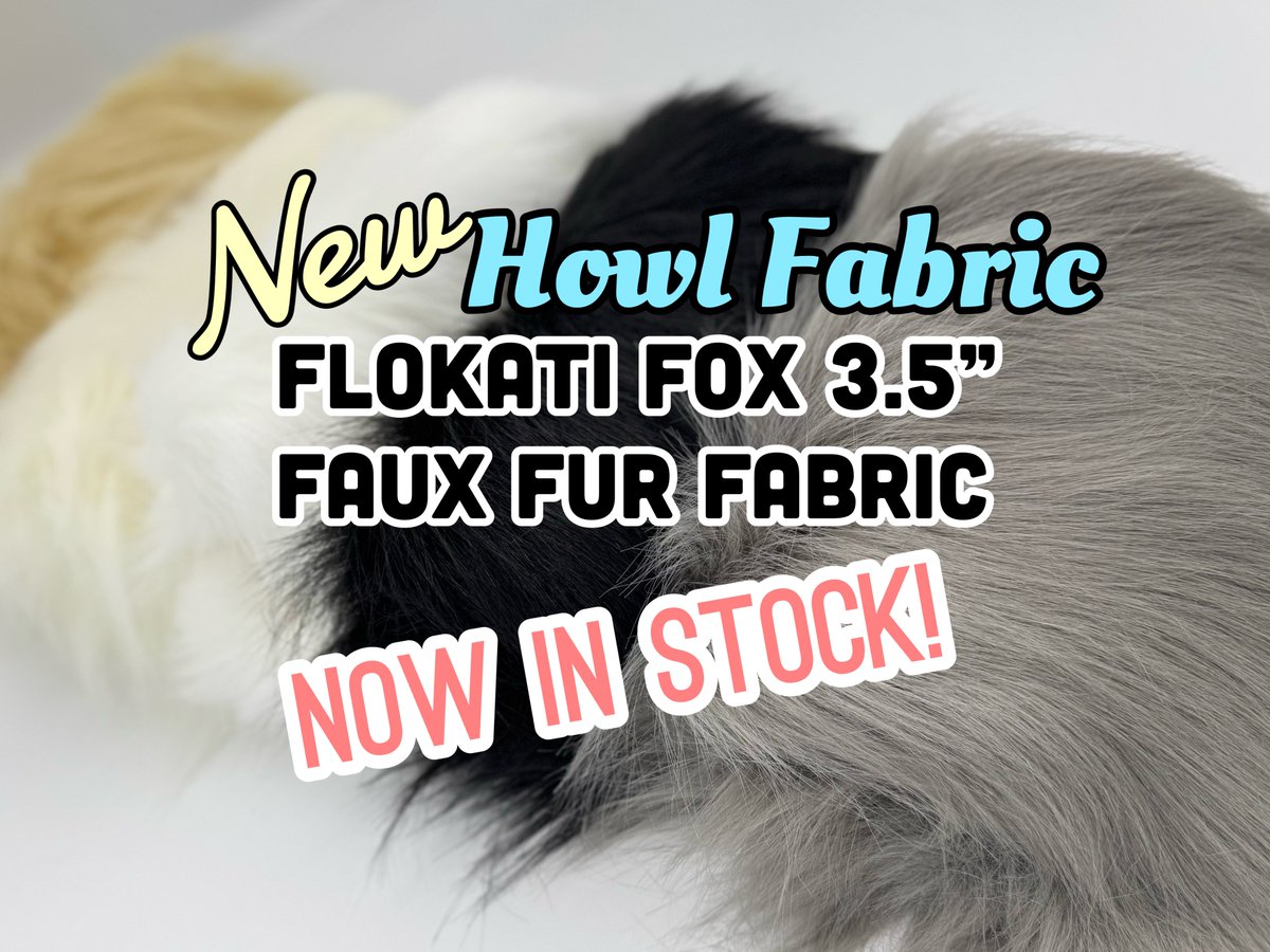 New Year, New Fabric Drop! 🥳

As our website mentioned, a new fur drop coming for new years, the new Flokati Fox 3.5" furs are in stock NOW!

The Winter restocks are still arriving on schedule and all fabrics tagged for Winter will be here in multiple restock shipment Jan-Feb!