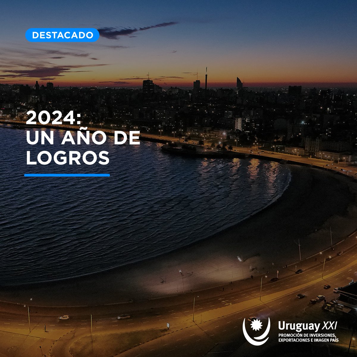 2024: un año de grandes logros para #UruguayXXI.

Este año trabajamos para seguir posicionando a Uruguay como un exportador de calidad y un destino atractivo para la inversión.