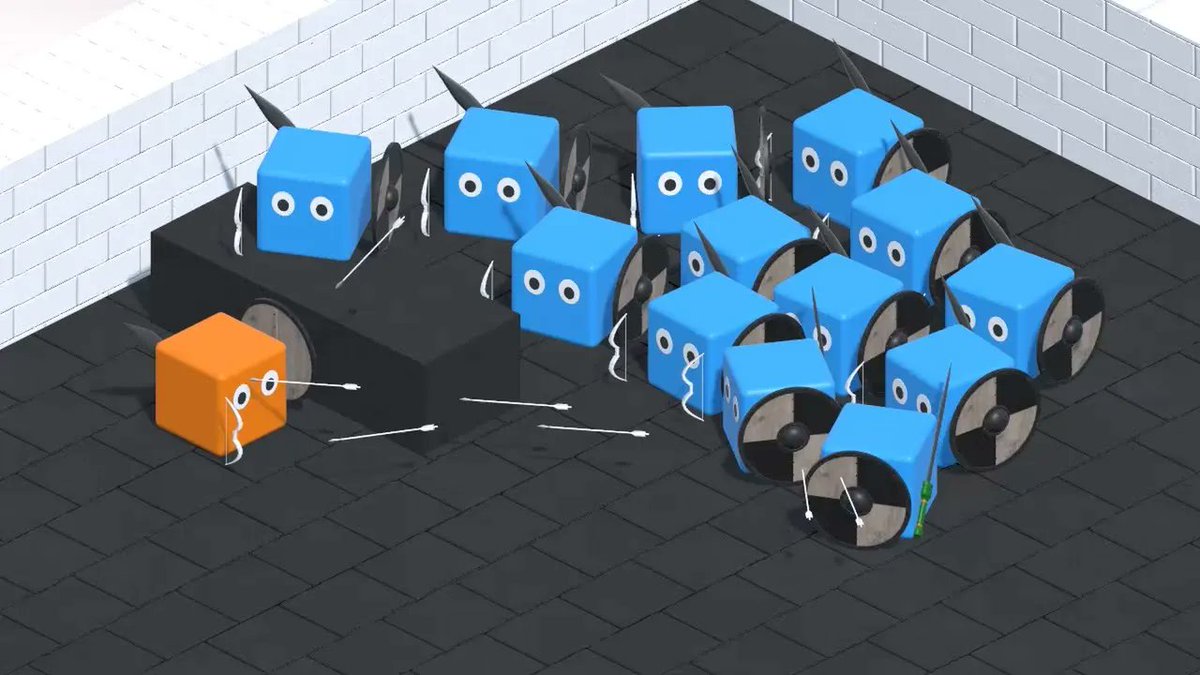 hobby_coding's tweet image. This Ai tribe is learning to hunt using Bow &amp;amp; Arrow
link : youtu.be/zJvQ8Lv48ss
