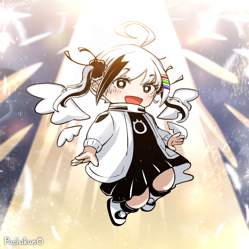 「おはモノチ「天使になって降臨だっち!」#MonochiProject 」|ぷちくん/puchikun（絵師）のイラスト
