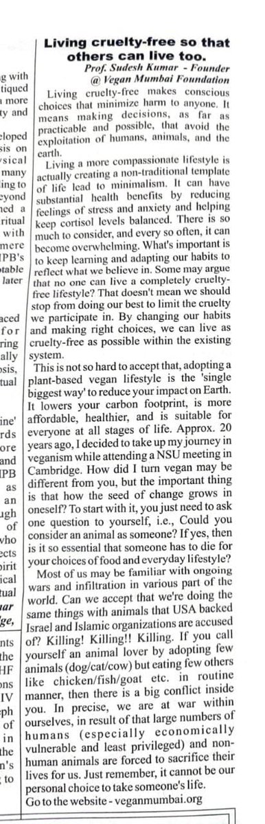 Living #crueltyfree so that others can live too 🐁

Published: Dec. 2024
🥼<a href="/vegansudesh/">ѕυ∂єѕн кυмαя 🌿</a>

🖥️ veganmumbai.org
🏡 <a href="/veganmumbai_/">Vegan Mumbai 🌿 🎁 Gift Shop</a>

#veganmumbai #veganlife #enflasyon #zelena #deprem #sstvi #vegansudesh #vegancommunity #veganmumbaifoundation