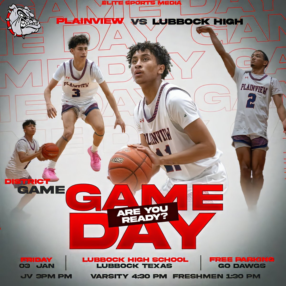 Gameday Plainview Bulldogs Basketball