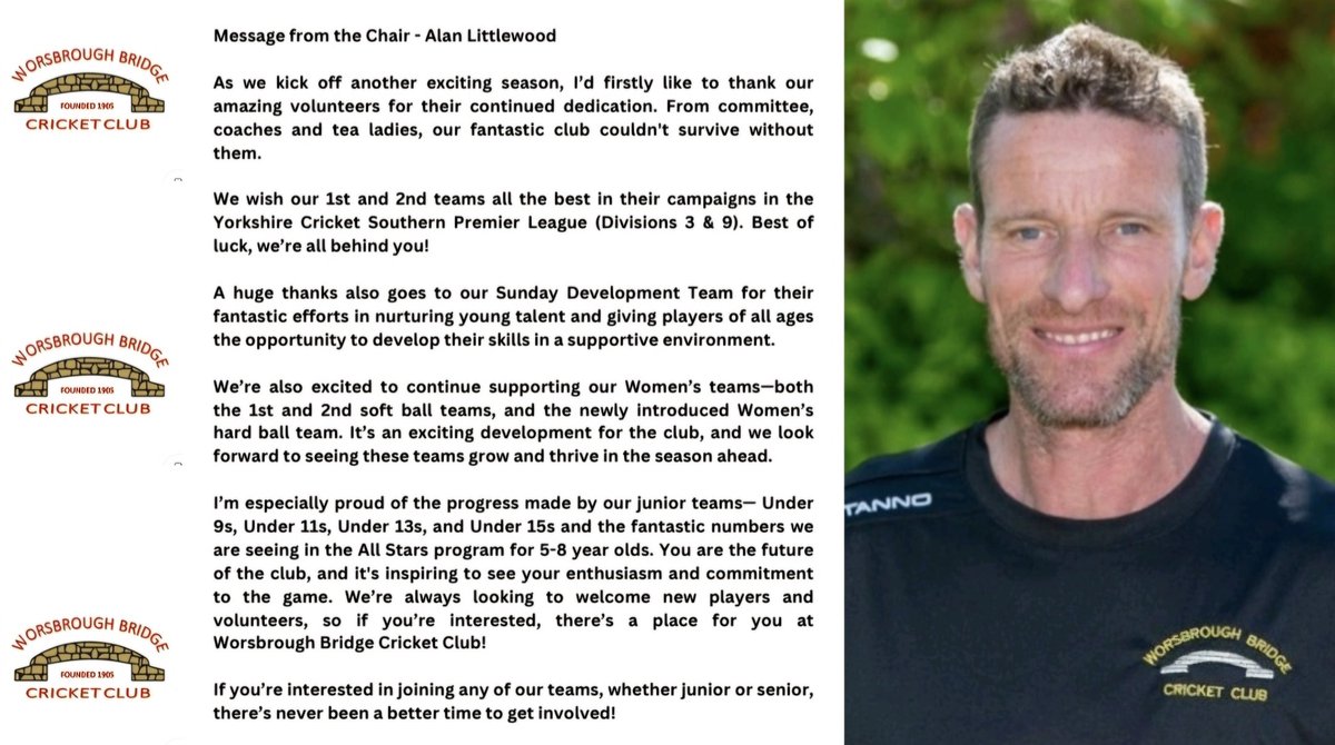 New Years message from Chairman Alan Littlewood