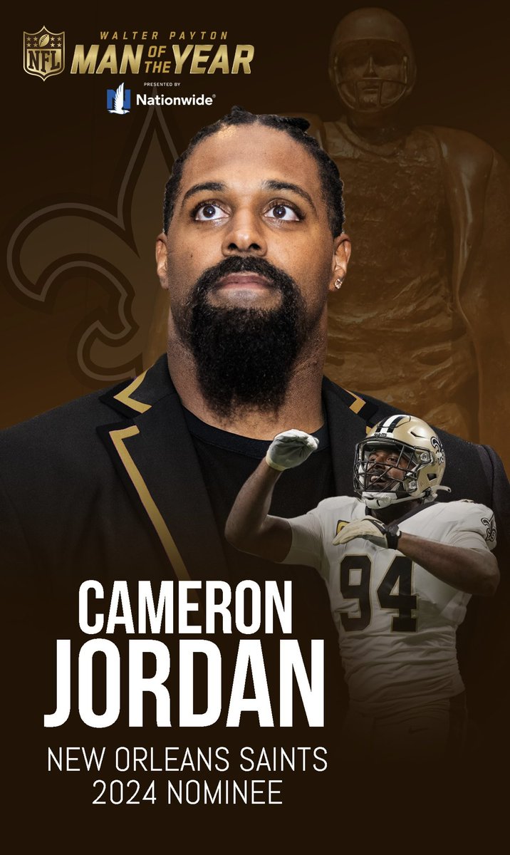 🏈 Walter Payton Man of the Year Voting Challenge 🏈

Support <a href="/camjordan94/">Cam Jordan</a> by reposting now—every repost doubles your vote for him!

Plus, if you repost TODAY, you’ll be entered to win a signed Cam Jordan <a href="/Saints/">New Orleans Saints</a> helmet!

Don’t forget to include #WPMOYChallenge + <a href="/camjordan94/">Cam Jordan</a> in