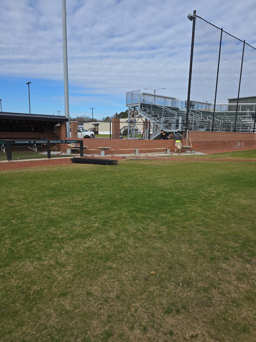 As we inch closer to opening day, enhancements to Crusader Park are ongoing. #theGboys