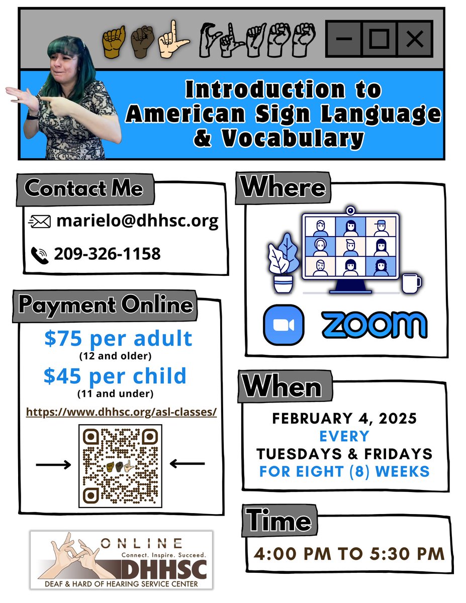 DHHSCtweets's tweet image. *ASL CLASS RETURNS TO YOU NEXT MONTH!*
Full message: instagram.com/p/DEX8jMCNEfr/
#DHHSC #ASL #ASLClasses #ASLStorytelling #IntroductionToASLAndVocabulary #Learning #Skill #AmericanSignLanguage