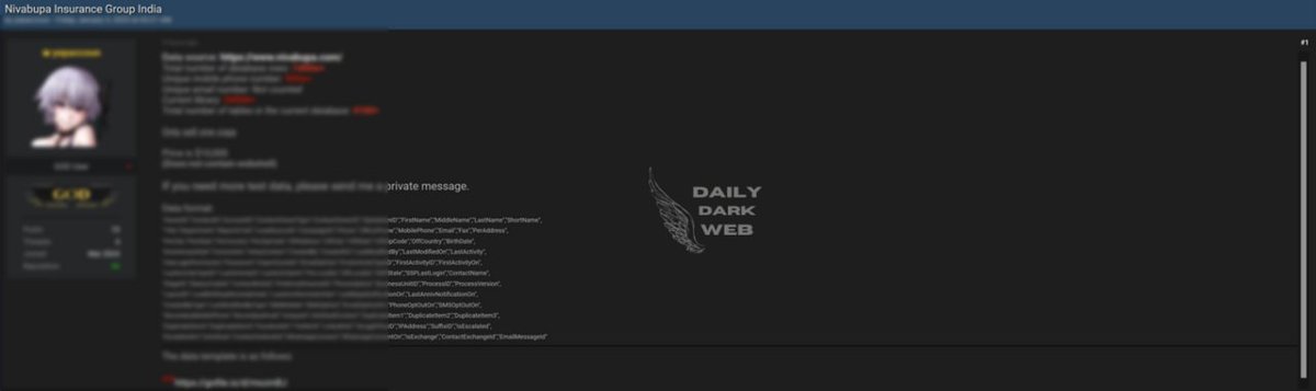 TweetThreatNews's tweet image. A major data breach at Niva Bupa Insurance Group has exposed sensitive customer information, raising concerns over identity theft and fraud. The need for stronger cybersecurity in India is critical. 🔒🇮🇳 #DataBreach #InsuranceSecurity #InfoDataLeak

link: ift.tt/9PtZ40u