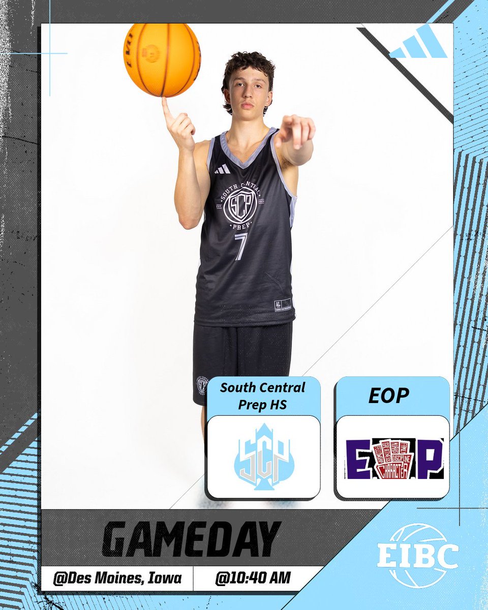 GAMEDAY 
EIBC Session 3
🆚Empowering Others Prep (EOP)
📍Des Moines, Iowa
⌚️ 10:40AM CST