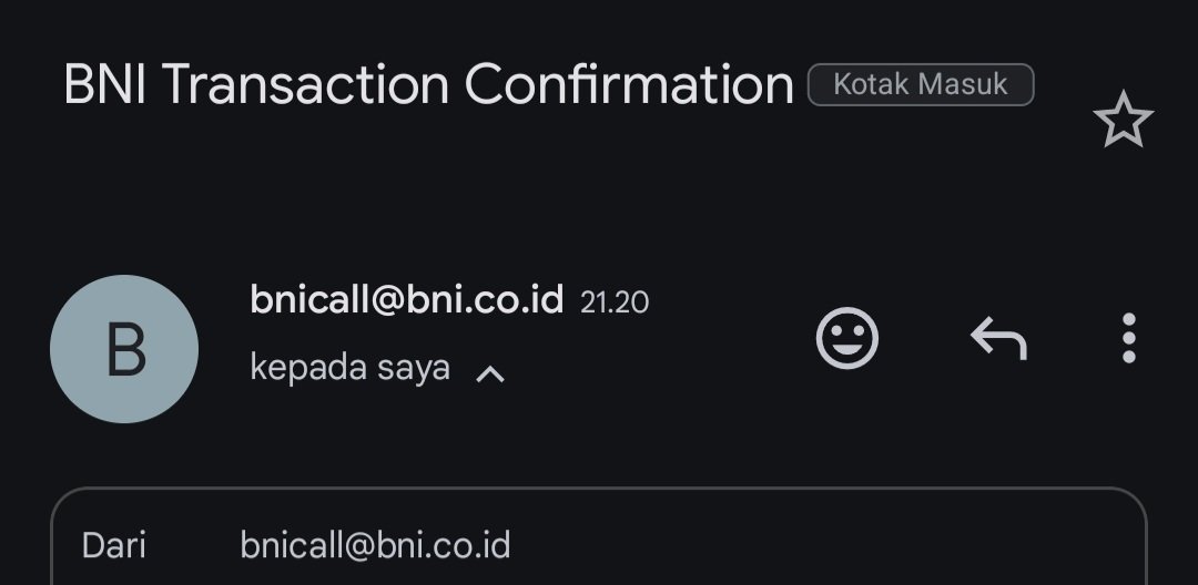 imelia_s's tweet photo. @BNI halo saya mau menanyakan apa ini benar email dr BNI kah ? Karena saya setelah dapat email tsb banyak sekali telfon spam masuk https://t.co/3uHFX9Yd6O