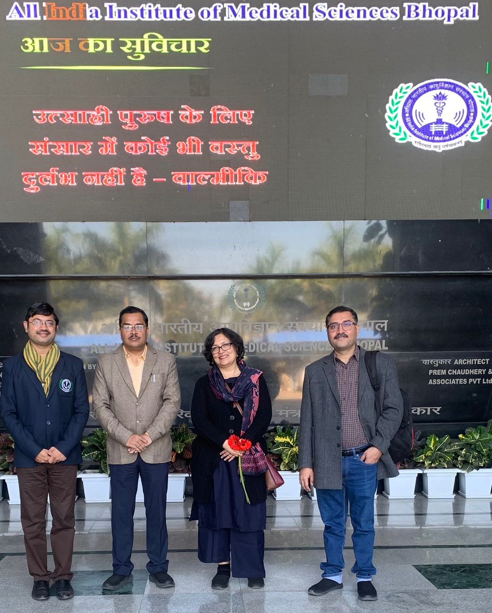 Kausik Chattopadhyay (@kausikchatt) on Twitter photo Had a wonderful visit to the Department of Biochemistry, AIIMS Bhopal with <a href="/ArunikaMukhopa1/">Arunika Mukhopadhaya</a>. Thank you <a href="/AshwinKotnis/">Ashwin Kotnis</a> for hosting us. Had a wonderful visit to the Department of Biochemistry, AIIMS Bhopal with <a href="/ArunikaMukhopa1/">Arunika Mukhopadhaya</a>. Thank you <a href="/AshwinKotnis/">Ashwin Kotnis</a> for hosting us.