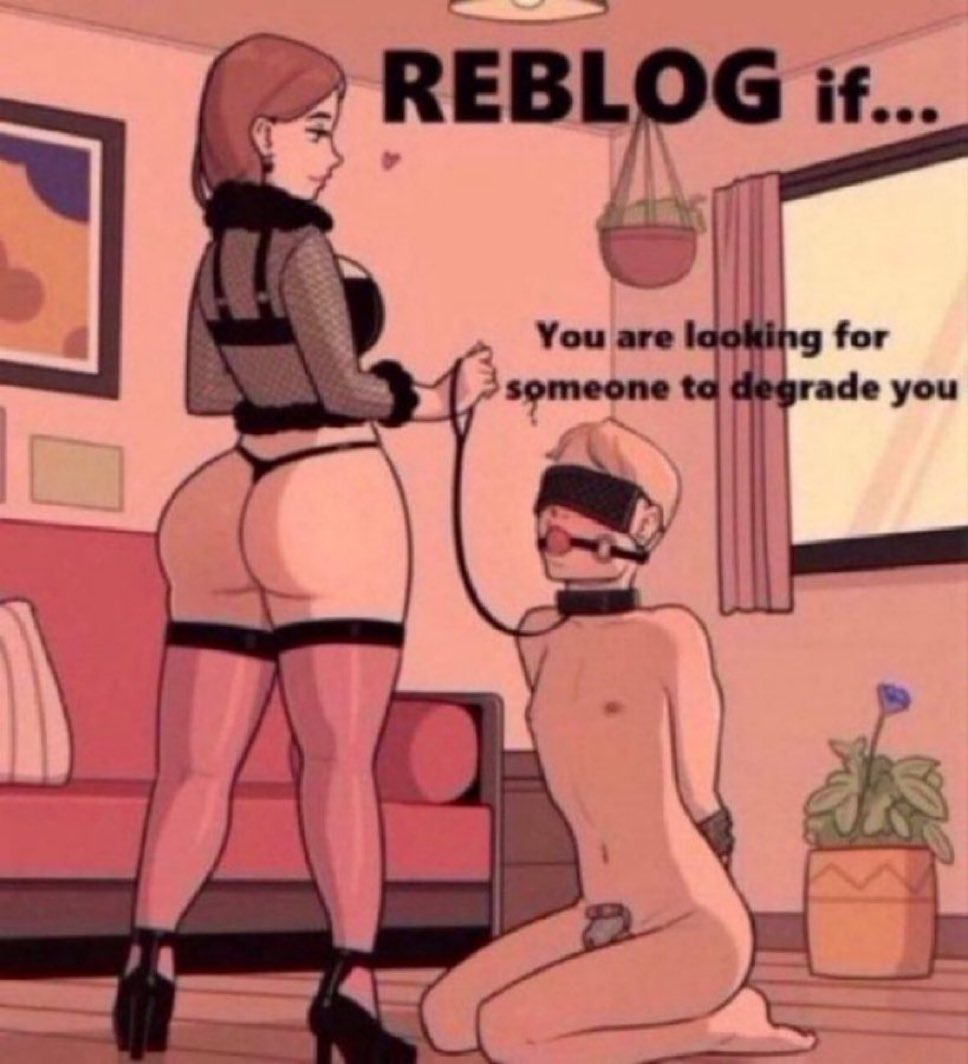 mistresslush2's tweet photo. Reblog #sissy https://t.co/CZZ1Eb7rH1