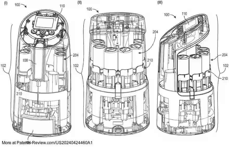 PatentPulse's tweet image. Discover BoldHue's latest innovation with patent application #US20240424460A1: a #CustomCosmetics dispenser with a wand scanner that matches skin tone to blend the perfect foundation shade using multiple pigment cartridges. #BeautyTech #Innovation #BoldHue #CosmeticsTech