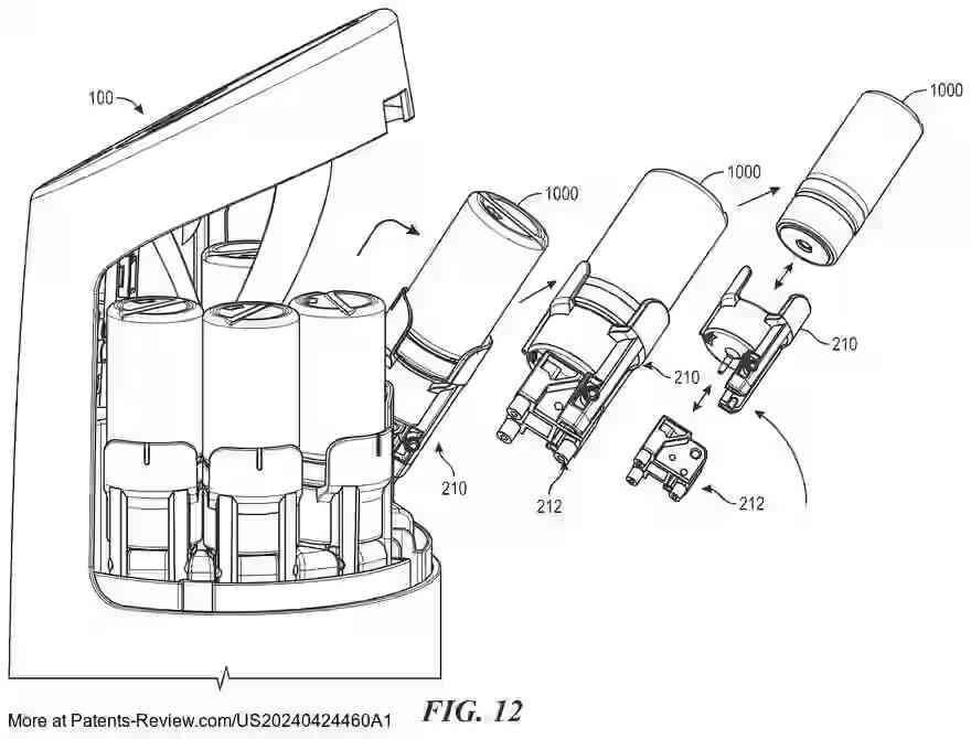 PatentPulse's tweet image. Discover BoldHue's latest innovation with patent application #US20240424460A1: a #CustomCosmetics dispenser with a wand scanner that matches skin tone to blend the perfect foundation shade using multiple pigment cartridges. #BeautyTech #Innovation #BoldHue #CosmeticsTech