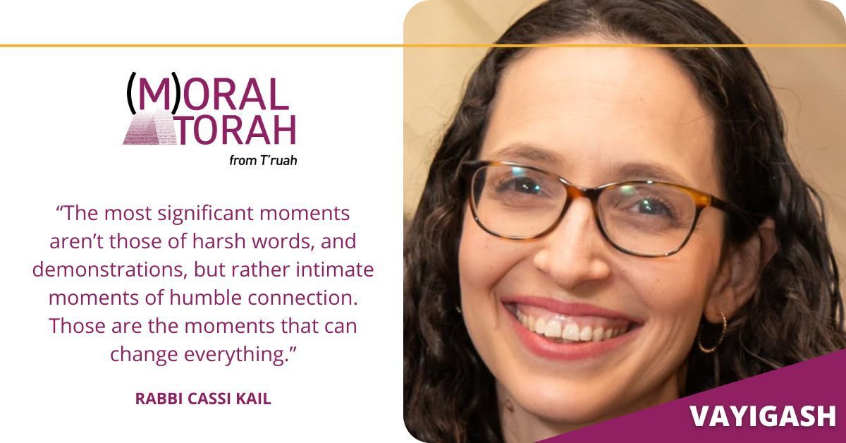 (M)oral Torah: It takes vulnerability to enter into conversations across lines of difference, writes Rabbi Cassi Kail.

In Vayigash, we learn that healing and connection are possible, but only if we find the courage to approach one another.

Full text: buff.ly/42hj5on