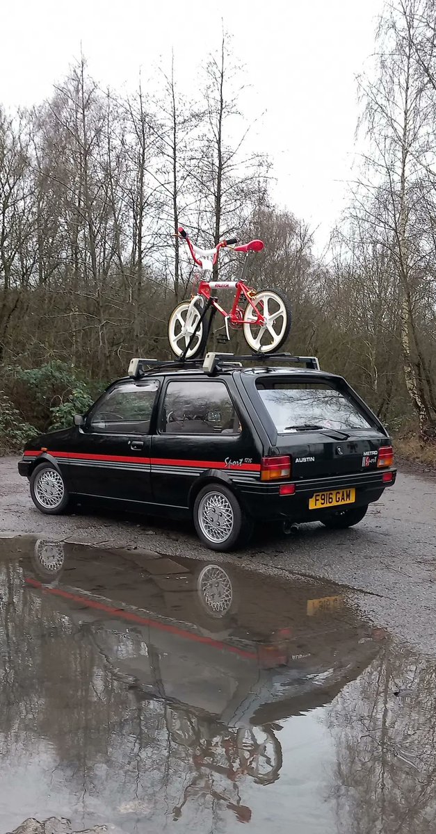 From <a href="/Carsyoudontsee/">Cars You Don't See Anymore</a> 
Ahh the memories of the Austin Metro Sport. And the Raleigh BMX