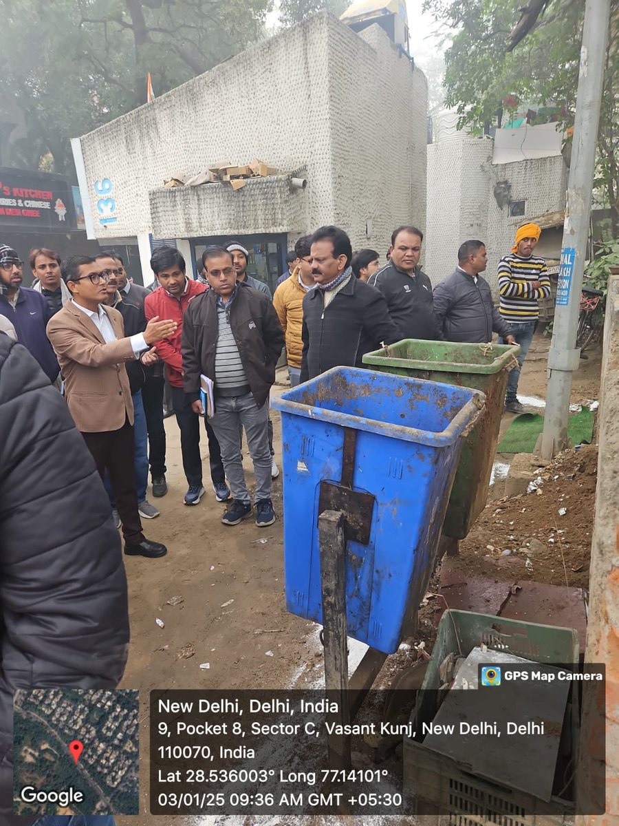 Dy Commissioner, Najafgarh Zone, MCD (@dc_ngzmcd) on Twitter photo DC/NGZ along with all HODs of NGZ inspected the area of Mahipalpur,W.No.133. During the inspection status of D2D waste collection, desilting of drains, encroachment, AMF in the polling stations, general cleanliness was assessed.
<a href="/AshwaniKumar_92/">Ashwani Kumar</a>
<a href="/SBM_MCD/">Swachh Survekshan MCD</a> DC/NGZ along with all HODs of NGZ inspected the area of Mahipalpur,W.No.133. During the inspection status of D2D waste collection, desilting of drains, encroachment, AMF in the polling stations, general cleanliness was assessed.
<a href="/AshwaniKumar_92/">Ashwani Kumar</a>
<a href="/SBM_MCD/">Swachh Survekshan MCD</a>