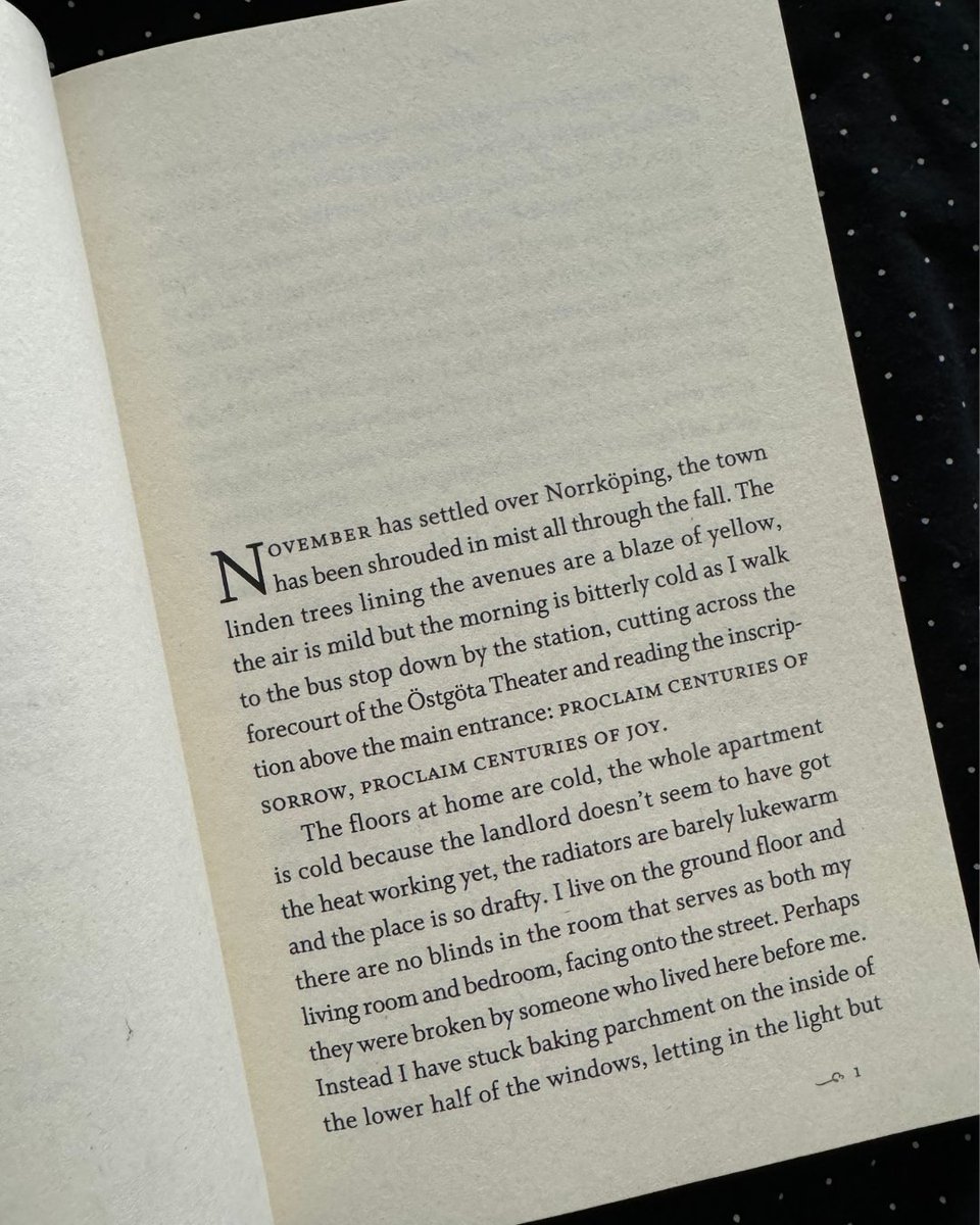 #FirstLineFriday
"November has settled over Norrkoping, the town has been shrouded in mist all through the fall." - THE OTHER WOMAN by Therese Bohman