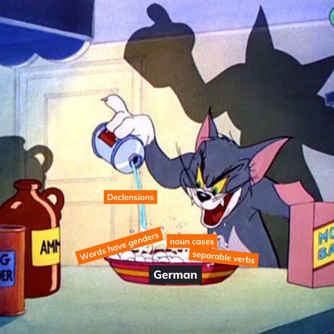 Lingopietv's tweet image. It&apos;s one evil ingredient after the other 😭⁠
⁠
⁠
#german #polyglot #languages