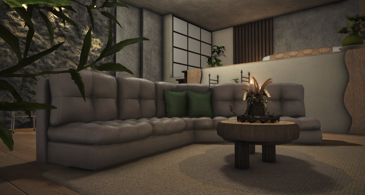 LunaDelcieloXIV's tweet photo. 🍵 Wa-Sabi [Apartment]

Blending stone, wood, and greenery, this design celebrates natural contrasts and serenity in a wabi-sabi style.

#FF14 #FF14ハウジング #hgxiv #HousingEden #FF14housing #FFXIV #ffxivhousing https://t.co/HT4Zf33FEQ