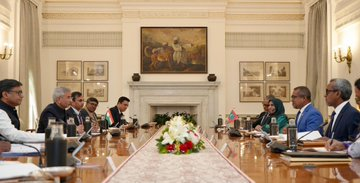 UltimatumArmada's tweet image. EAM @DrSJaishankar welcomed FM @abkhaleel of Maldives to New Delhi. They discussed development cooperation and economic, security, fintech and people to people ties &amp;amp; signed agreement on implementing the next phase of High Impact Community Development Projects #HICDP in Maldives.